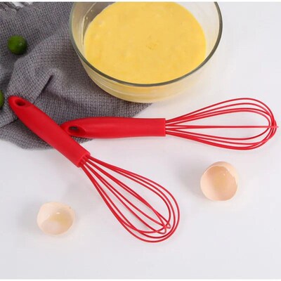 Ini Manual Egg Beater 6 Inch Mini Silicone Mixer Cream Whisk