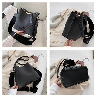 Vintage Scrub Leather Bucket Bags for Women 2022 nding Desig
