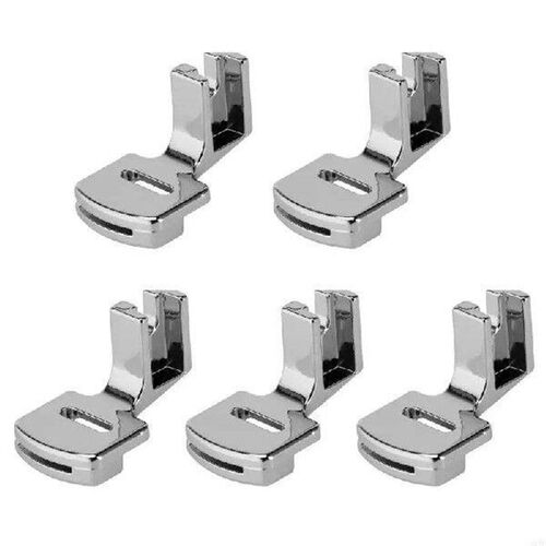 124E 5Pcs Sewing Machine Pleating Presser Foot Metal