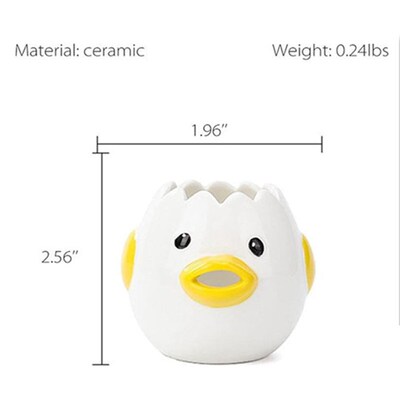 Egg Separator Ceramics Vomiting Chicken  Yolk White