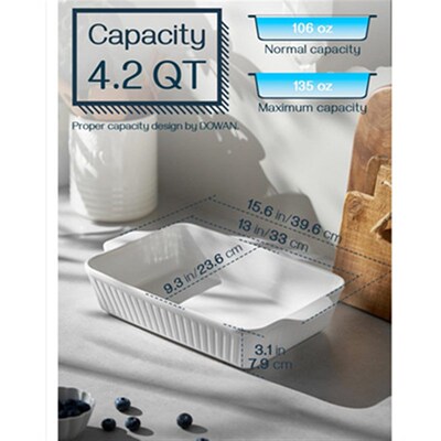 Casserole Dish Ceramic Baking Dish Large Lasagna Pan Oven