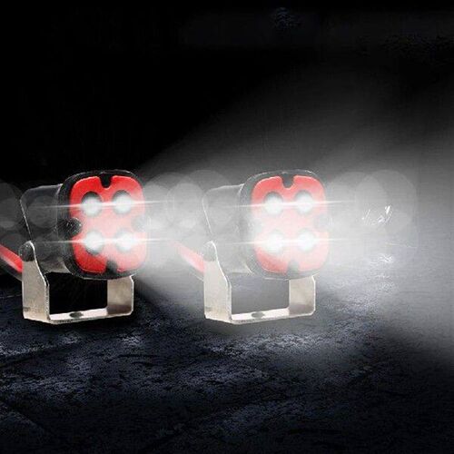 4Pcs 1/10 RC Car Headlights White Light LED RC Car Roof