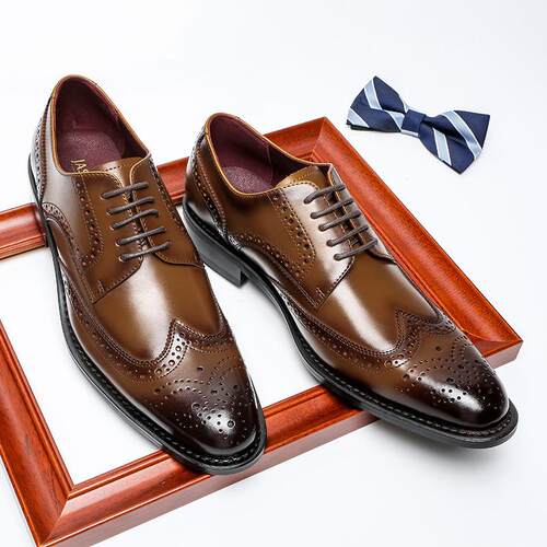 Business leather shoes for men Casual brogue 真皮男士皮鞋