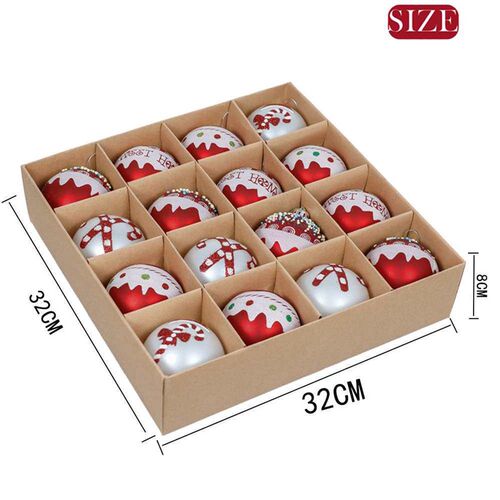Christmas holiday decoration hand-painted Christmas ball set