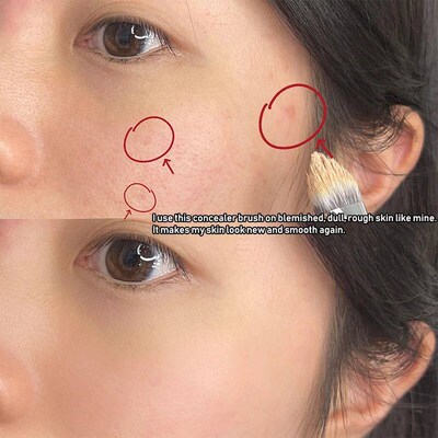 Triangle Beveled Concealer Brush Dark Eye Circles Acne Spots