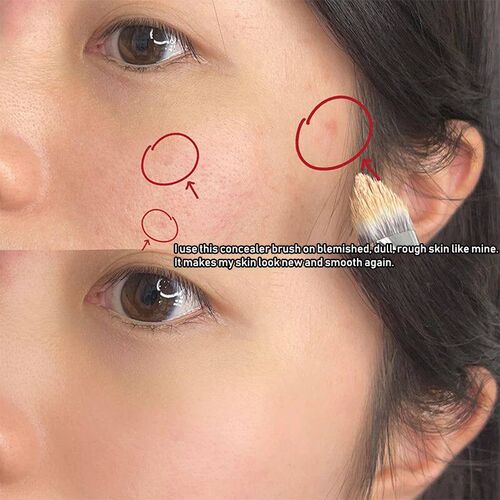 Triangle Beveled Concealer Brush Dark Eye Circles Acne Spots