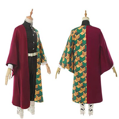 Kimetsu No Yaiba Tomioka Giyuu setelan kostum Cosplay kostum