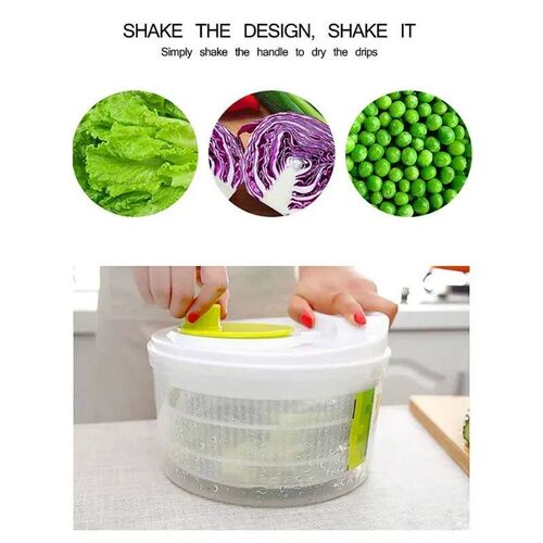 Salad mixer, lettuce washer, dryer, drainer, strainer for wa