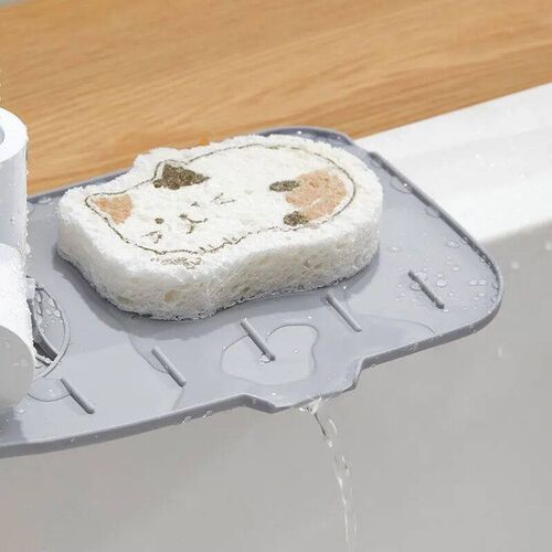Faucet Mat Kitchen Sink Silicone Splash Pad Drainage Waterst