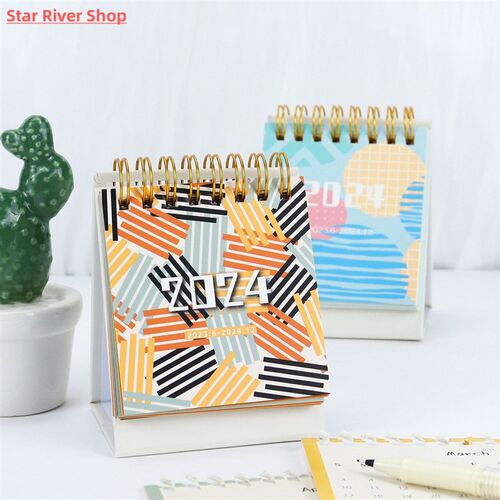 2024 Calendar Mini Coil Desk Calendar Daily Planner To Do Li