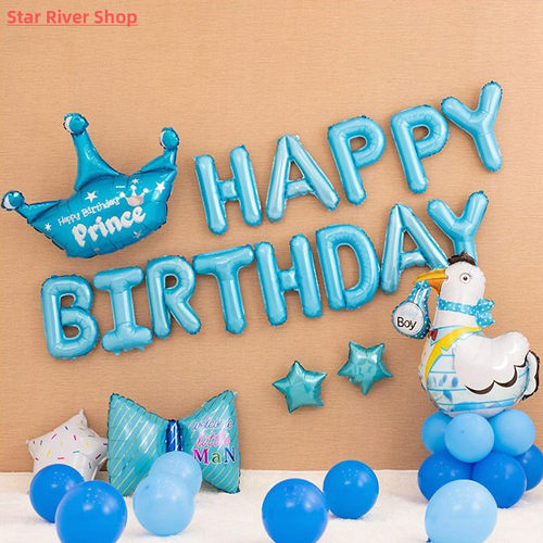 Happy Birthday Balloons Set for Kids Girl Boy Wife Women Bal