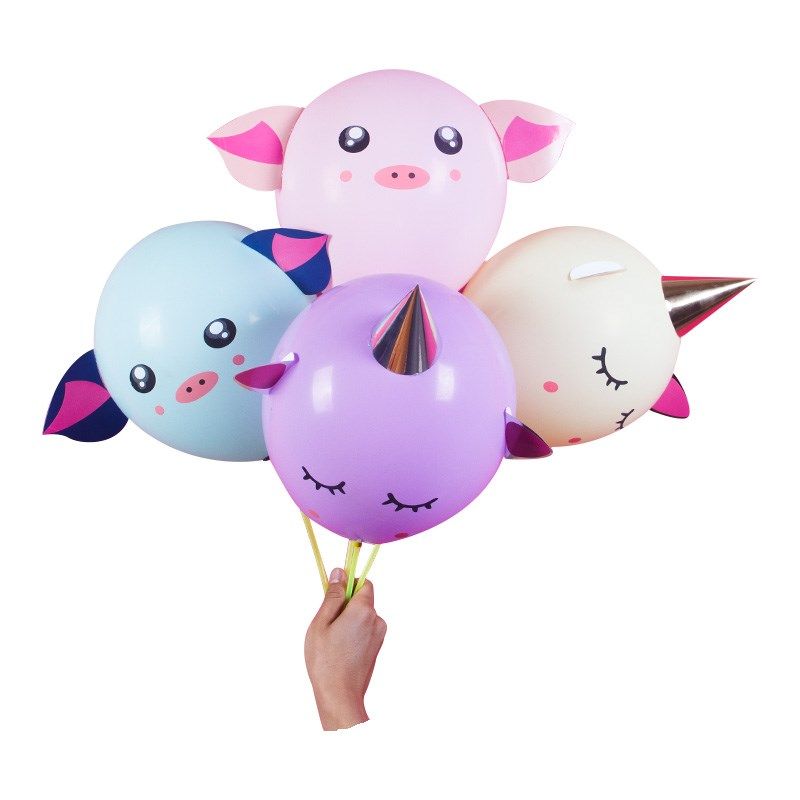 儿童卡通图案气球大号加厚多款多色可爱汽球地推礼品无毒无味,节庆用品/礼品,气球,淘宝优惠券,粉丝福利购,淘宝优惠卷