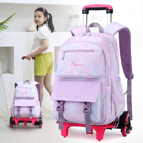 Natural Fish Trolley Schoolbag Primary School Grade 3-6 Girl