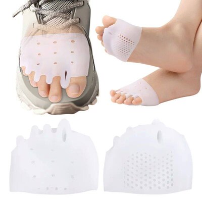 2pcs Silicone Forefoot Gel Pads Toe Separator Cushion Pad Pa