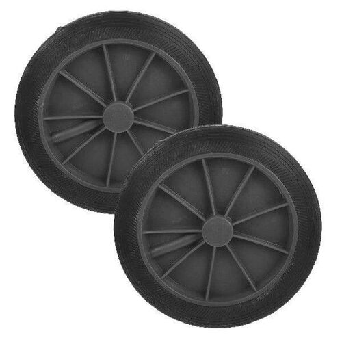 2 Pcs Rubber Wheels Garbage Equipment Parts Can Hub