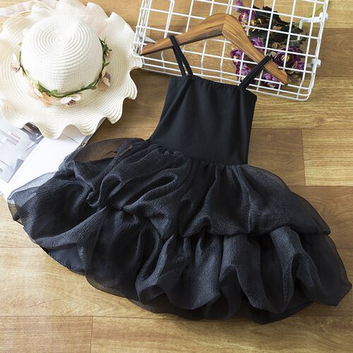 2023 Elegant Kids Polka-Dots Girls Party Dress Autumn/Summer