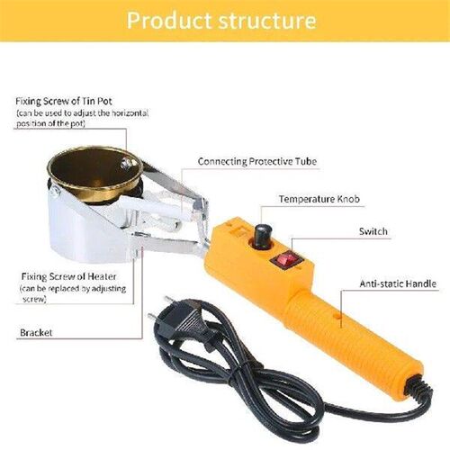 300W/500W Temp Control Portable Tin Melting Furnace Control