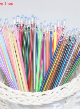 100 Colors/Set Flash Graffiti Gel Pen Highlight Refill Color