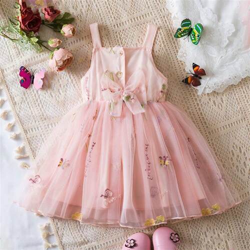 Toddler Baby Girls Summer Dress Puffy Mesh Tutu Princess Flo