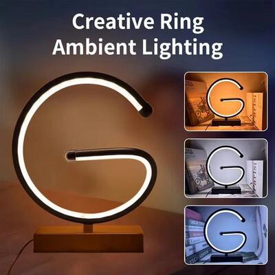 New Ring LED Desktop Decorative Lamp Letter G Table Lamp 3 C