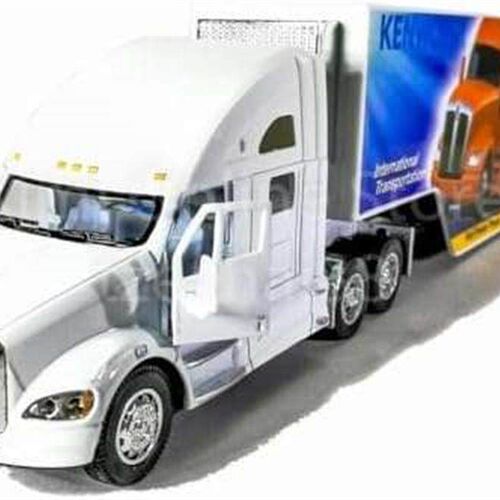 KiNSMART 1:68 Die-cast Kenworth T700 Container Truck (White)