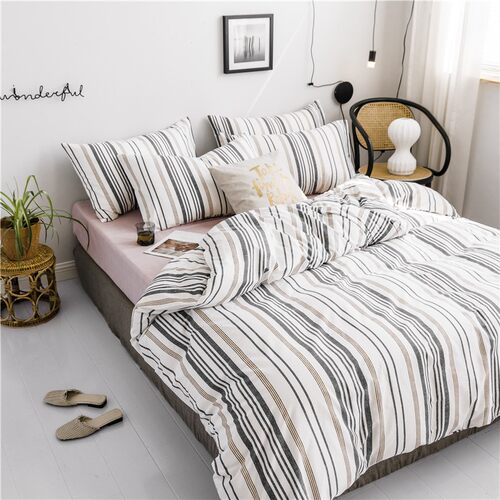 100% cotton Bed sheets set duvet cover bedding blanket 4sets