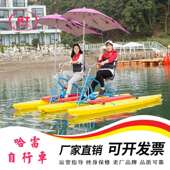 水库 风景区 哈雷水上自行车 适用海边 单人水上自行车 脚踏单车
