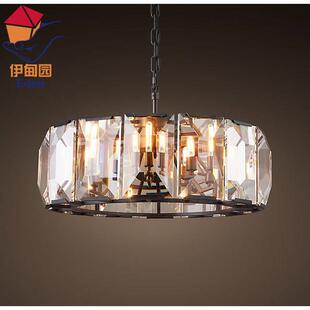 外贸出口RH美式复古新古典哈洛水晶吊灯个性客厅卧室别墅餐厅酒灯