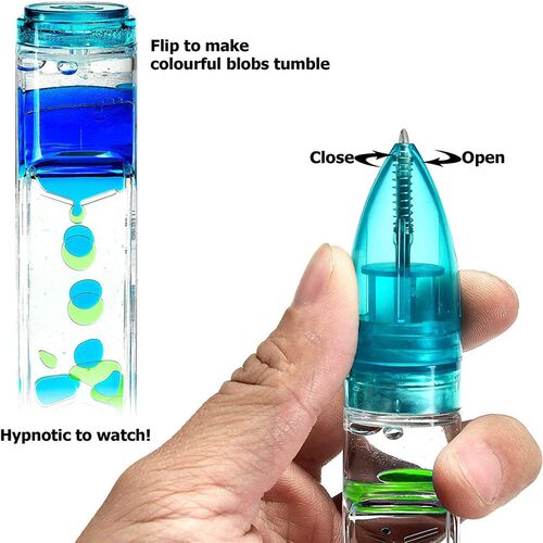 Liquid Motion Timer Pen Fidget Pens Office Desk Toys彩色油笔
