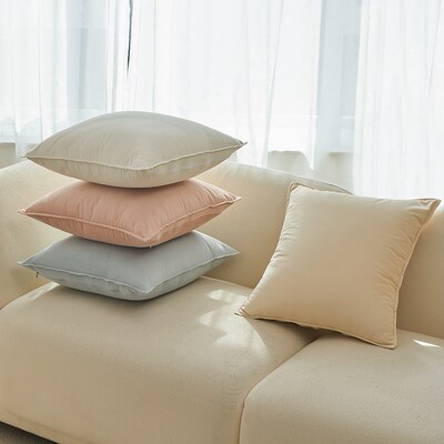 荷兰绒压边磨砂抱枕靠枕靠垫套美拉德抱枕套cushion cover pillow