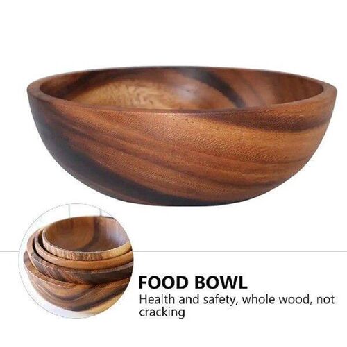 Salad Bowl Wooden Fruit Snacks Thicken Dried Vertical Food