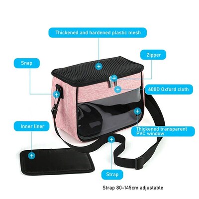 Pet Hamster Carrier Lightweight Parrot Cage Portable Rabbit