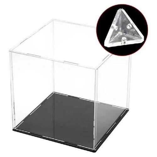 12Pcs Acrylic Corner Brackets with Semitransparent Screws