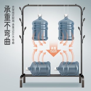 Hanging clothes rack one-pole hanger bedroom simple drying r