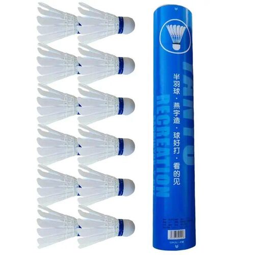 3/6/12X High Durability Feather Shuttles Badminton High Stab