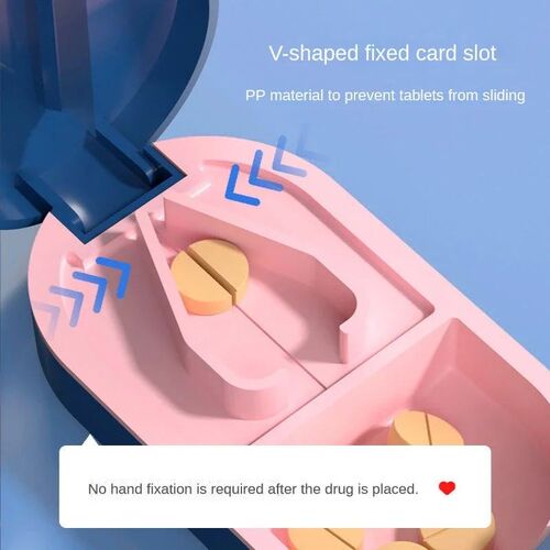 1PC Pill Cutter Box Portable Drug Box Tablet Cutter Splitter
