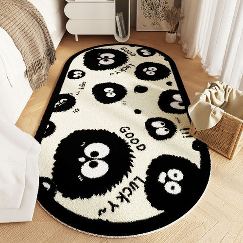 卧室地毯床边毯冬季免打理2023新款地垫加厚长条客厅秋冬法风地毯