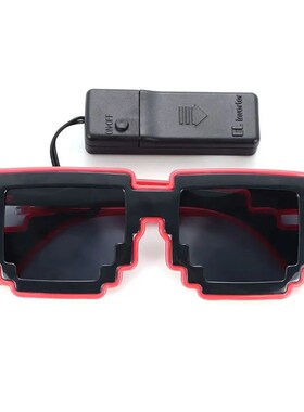 Novel Mosaic LED Light-up Glasses Wireless Glow in the Dark
