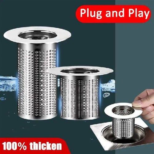 Stainless Steel Floor Drain Filter Mesh Basket Rust Proof