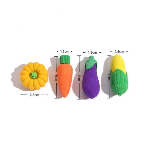 10-50Pcs Cartoon Easter Carrot Vegetable Eraser, Easter Bir