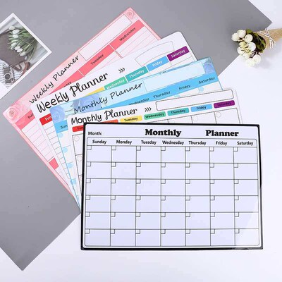 Magnetic paste monthly calendar schedule soft magnetic magne