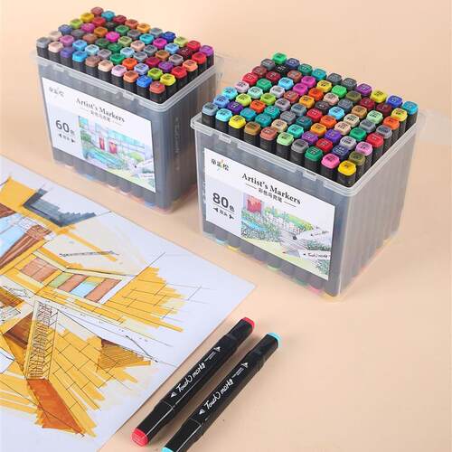 Art Painting Marker Set Double head oil marker24 48 80colors