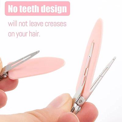 10pcs/set No Crease Basic Hair Clips For Women Girls Hair St
