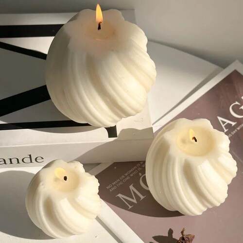 Irregular Geometric Wave Silicone Candle Mold DIY Scented Ca