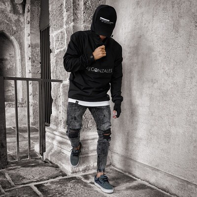 Biker Jeans Mens Disressed Sretch Ripped Biker Jeans Men Hi