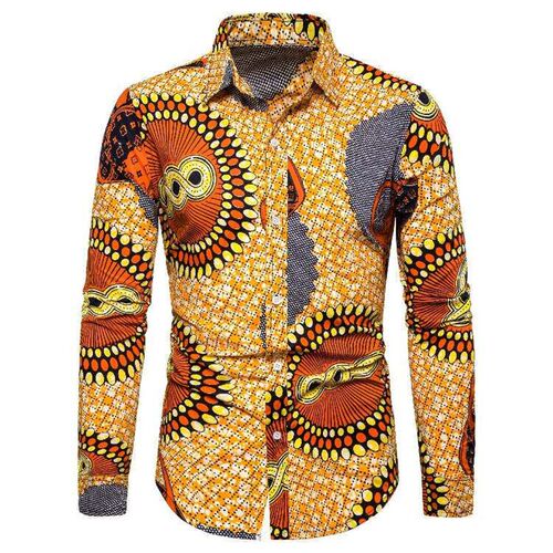 African Mens Long Sleeve Shirt Fashion Size Long Sleeve Shi