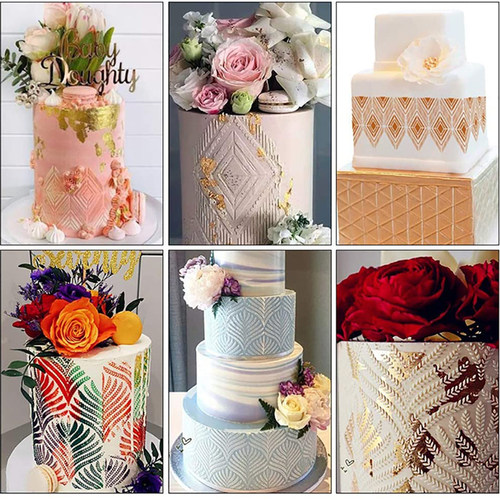Fondant Cake Mesh Stencil Stamps Stencils Embossing For Deco