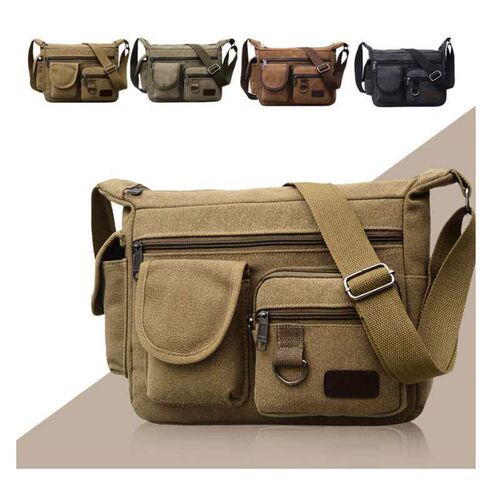 Mens Bag New Vintage Mens Crossbody Bag Outdoor Travel Lar
