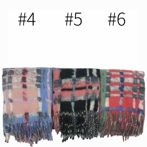 International station solid color imitation cashmere womens