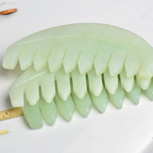 Jade Massage Comb Gua Sha Board Stone Body Massage Brush Sca